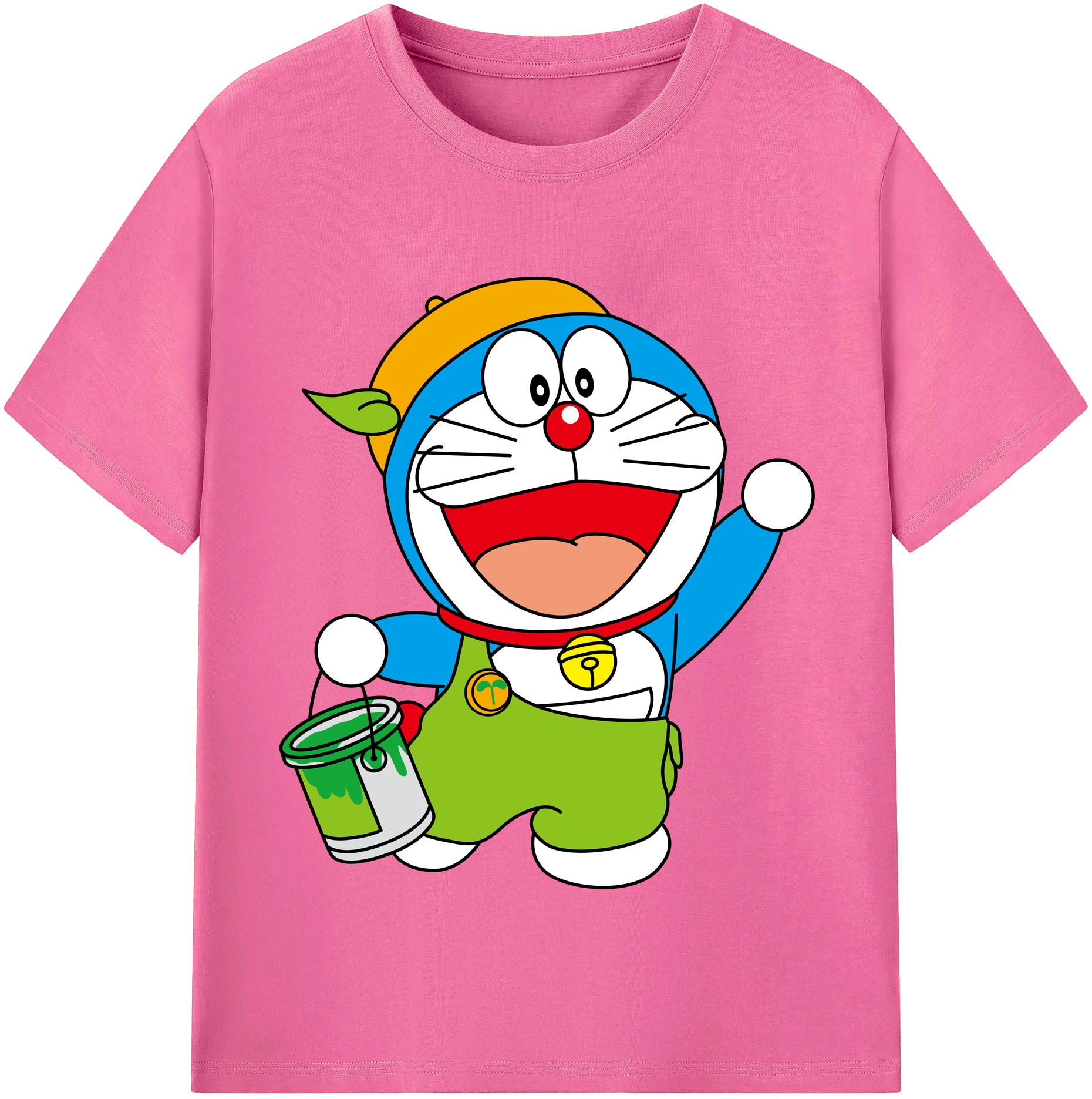 （画像用） ドラえもん Doraemon レディースカジュアルプリントTシャツ（綿100％）